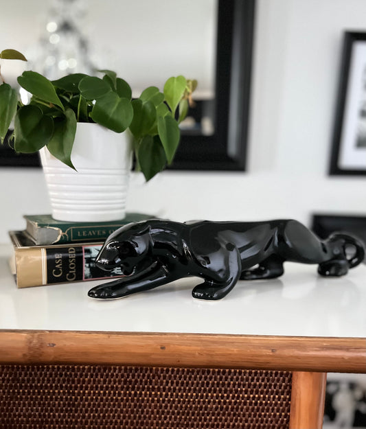 Stalking Panther Statue