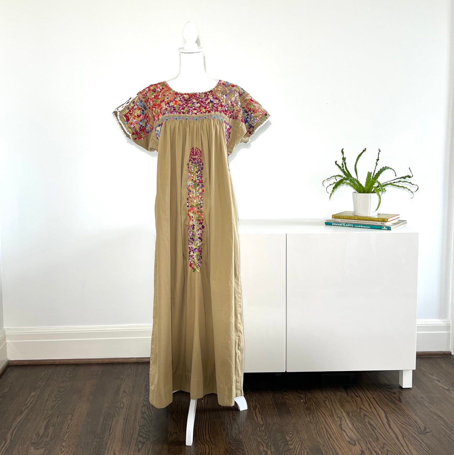 Vintage Boho Embroidered Dress