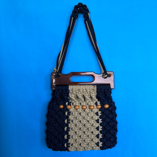 Vintage Boho Macrame Handbag